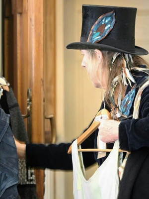A well shot photo of a man with a top hat.